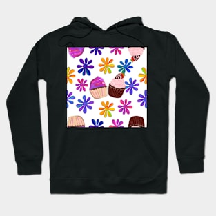 Cupcakes and Flowers Hoodie